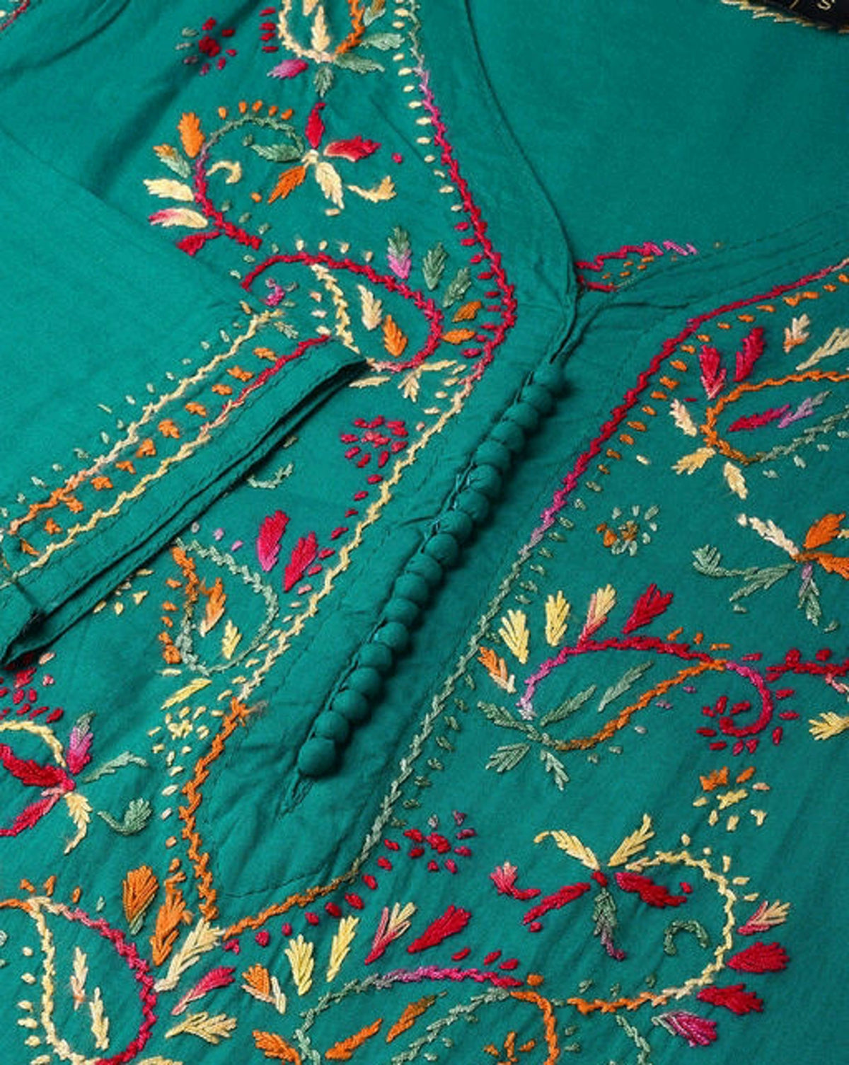 Buy Black Georgette Casual Wear Embroidery Work Kurti Online From Wholesale  Salwar.